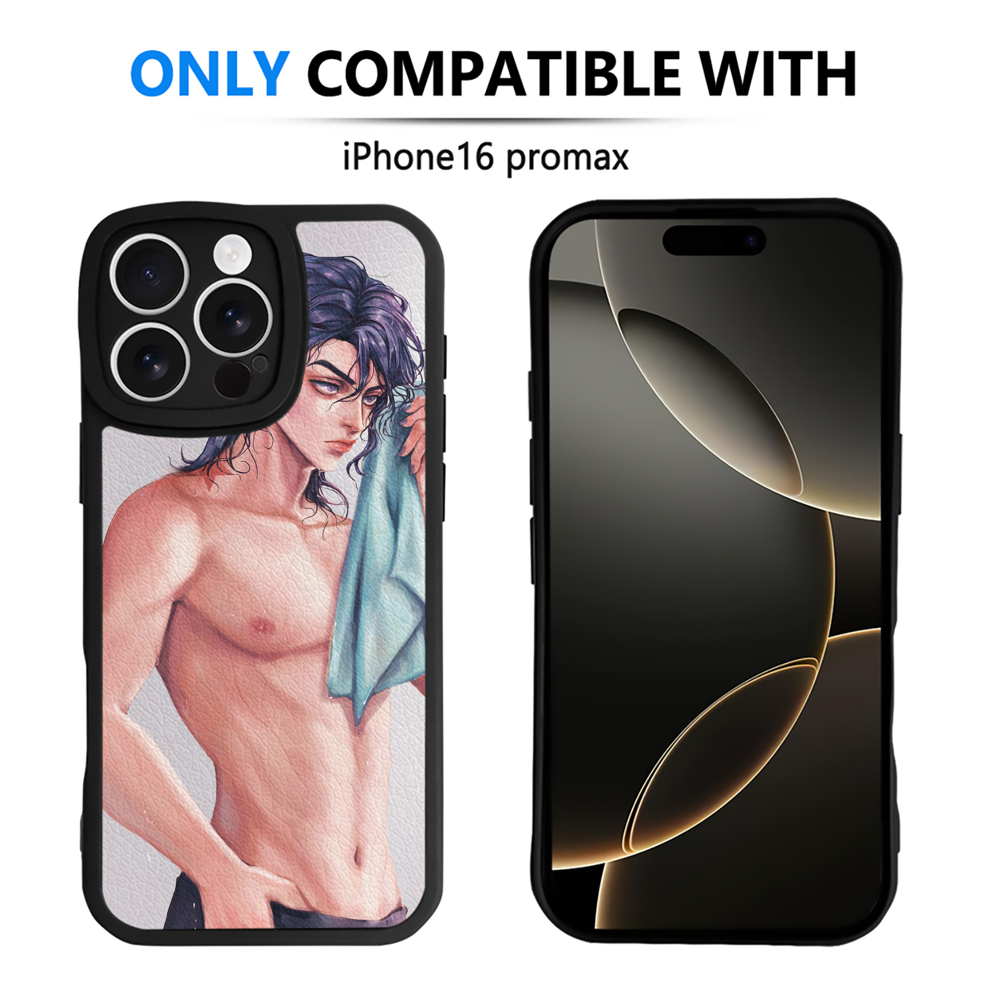 （画像用） ジョジョの奇妙な冒険 JoJo's Bizarre Adventure 【iPhone 16シリーズ対応】シリコンスマホケース（レザー調） 材質：シリコン